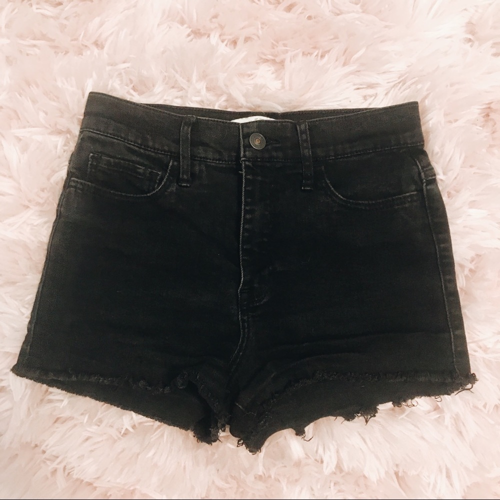 High-Waisted Denim Shorts